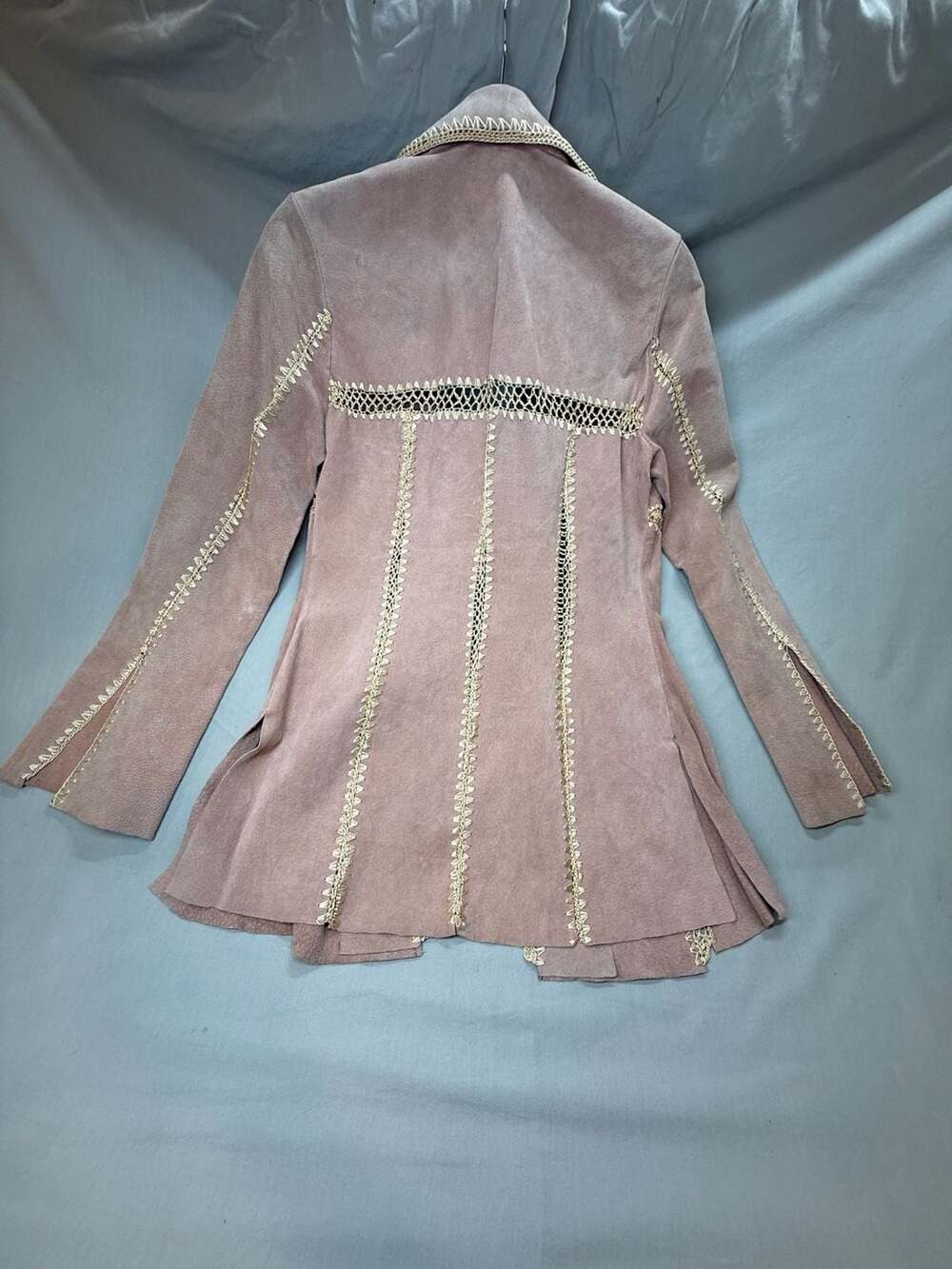 Boho/western/Y2k Women's Suede Leather Jacket Size Medium - Picture 7 of 16